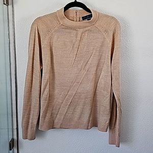 Karen Scott Women's Luxsoft Mock-Neck Sweater Oatmeal Heather Size PMed